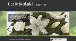 Desktop Screenshot of elizaflowers.com.au